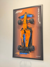 Premium Acrylic & Wood Wall Display for LEGO® Technic McLaren Formula 1™ Race Car (42141) – 80x50cm