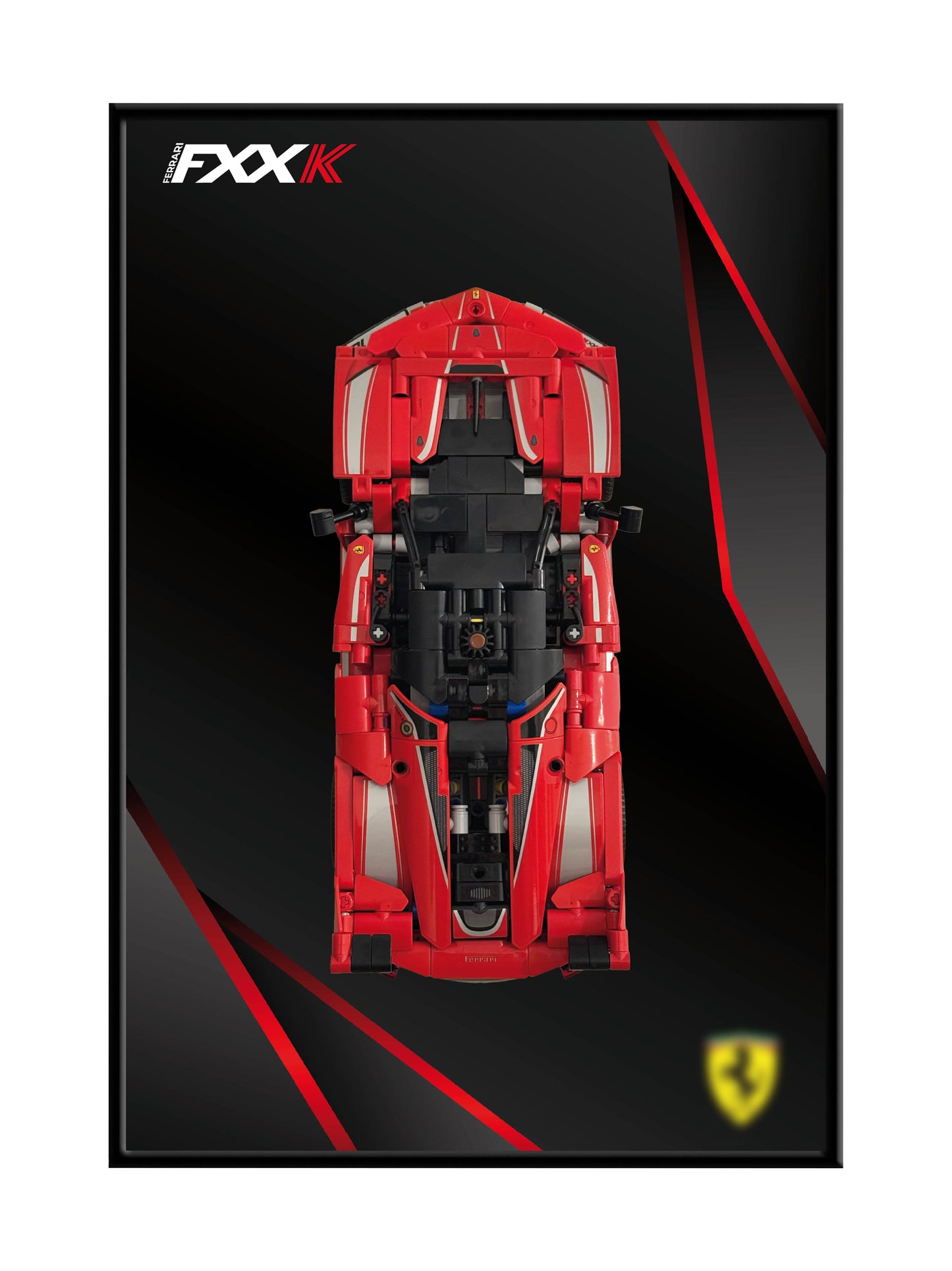 Aluminium Wall Mount Frame for LEGO® Technic Ferrari FXX K (42212) – 45x30cm