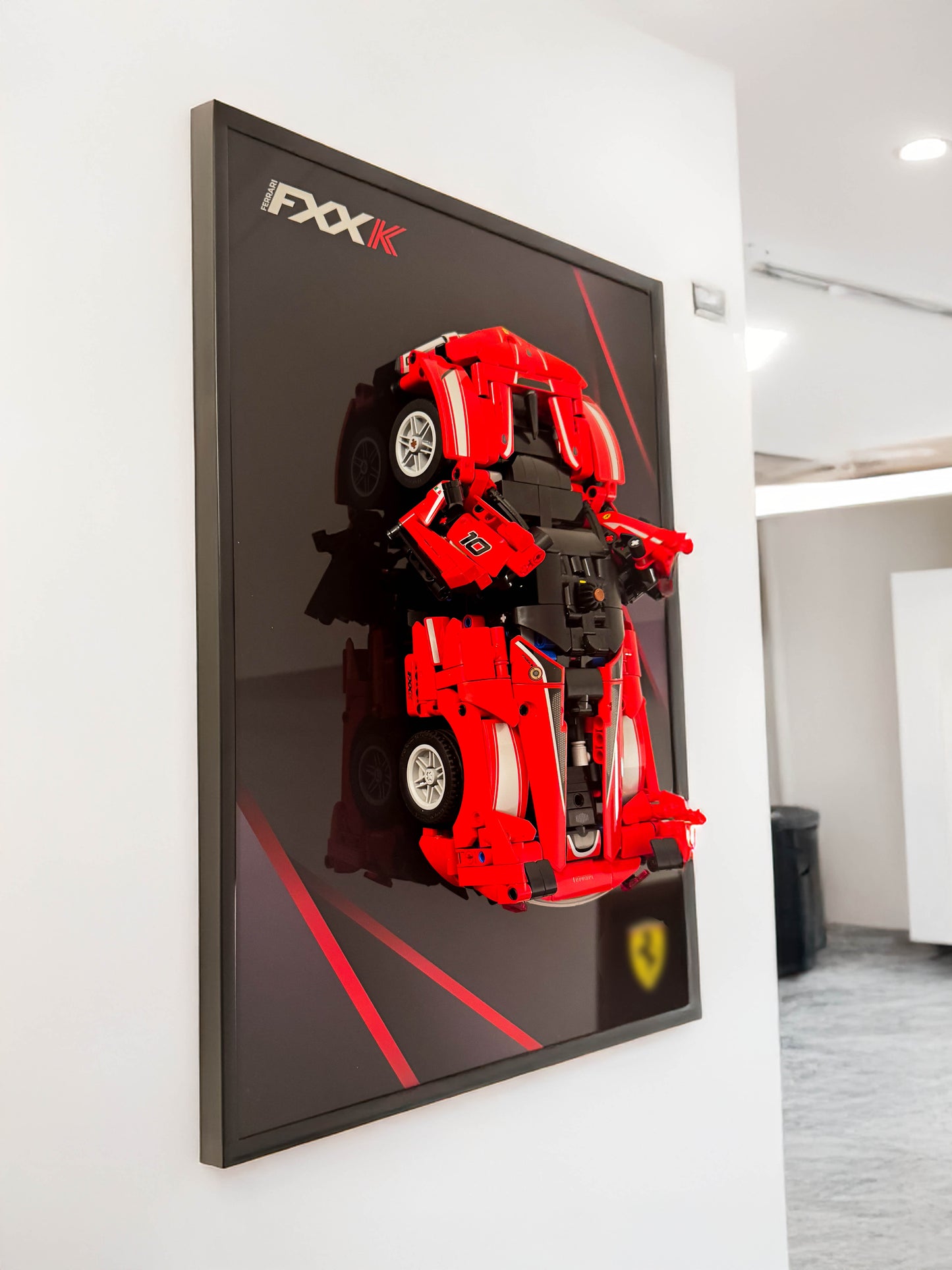 Aluminium Wall Mount Frame for LEGO® Technic Ferrari FXX K (42212) – 45x30cm