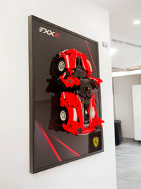 Aluminium Wall Mount Frame for LEGO® Technic Ferrari FXX K (42212) – 45x30cm