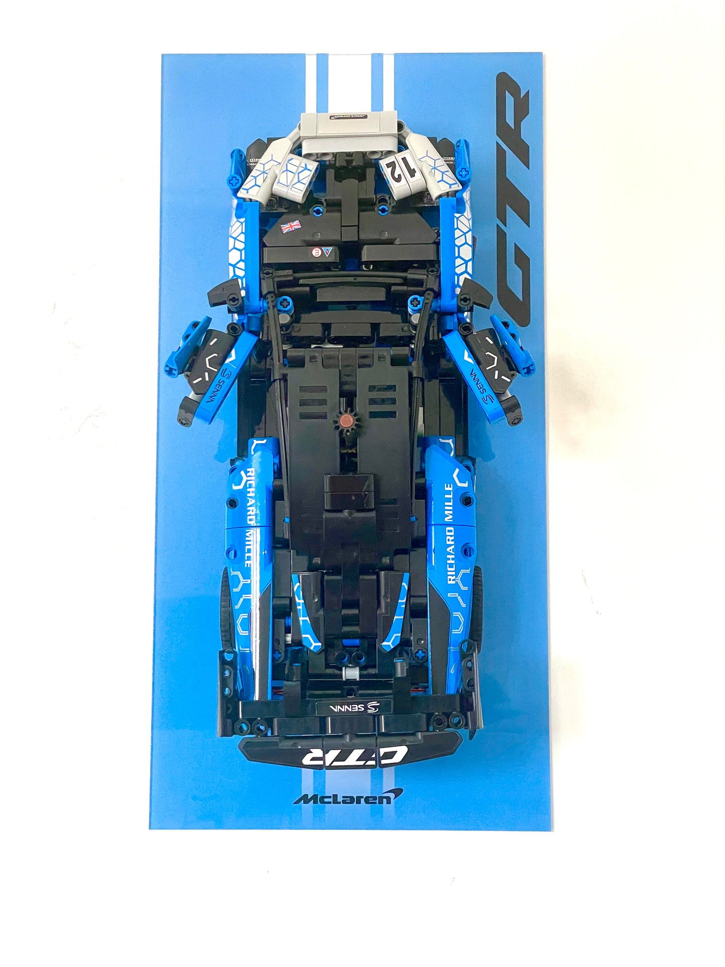 Wall Mount Display for LEGO® Technic McLaren Senna GTR™ 42123 in Acrylic