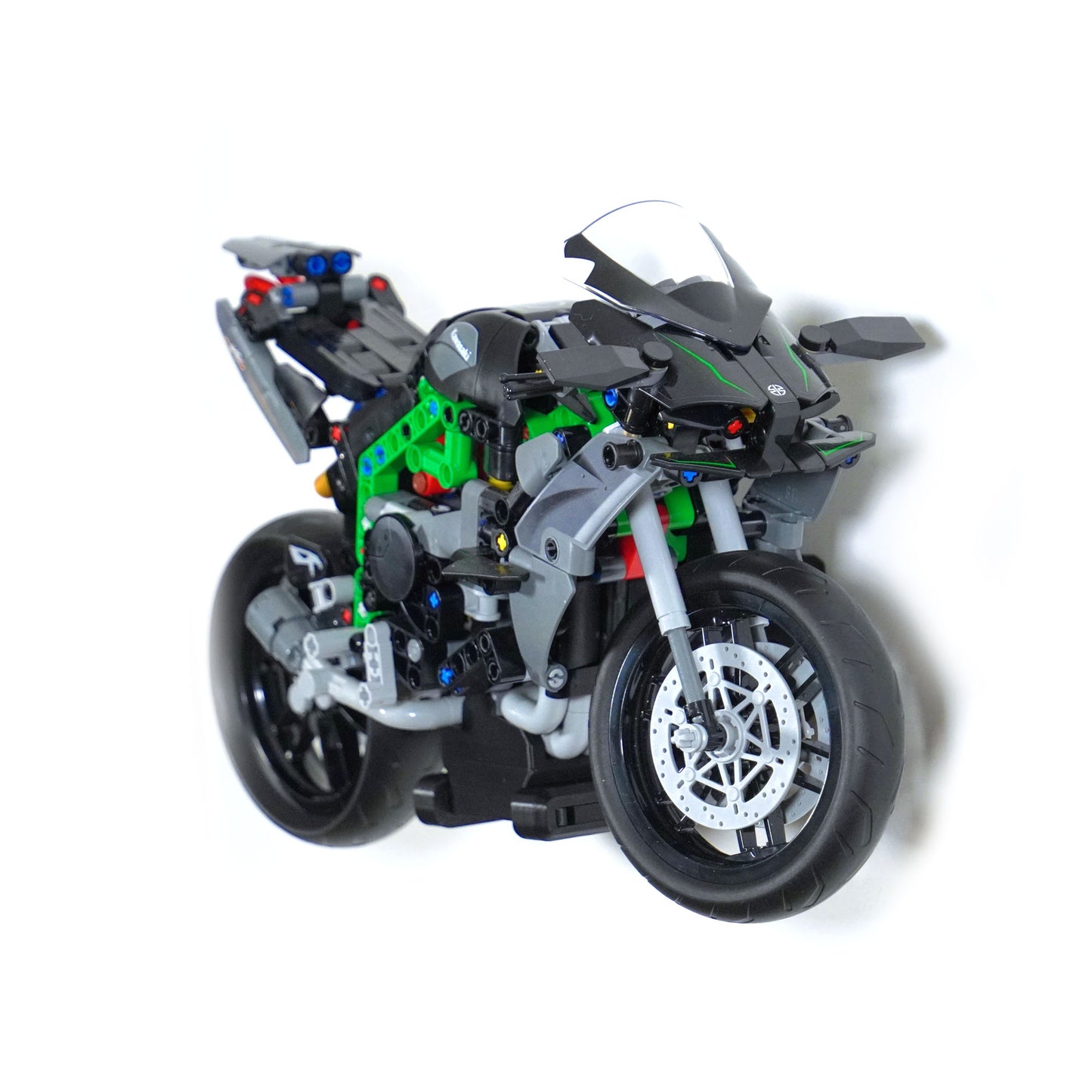 Horizontal Wall Mount for LEGO® Technic Kawasaki Ninja H2R (42170)