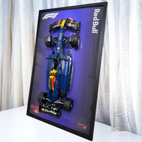 Premium Acrylic, Wood Wall Display for LEGO® Red Bull + Ferrari + AMG + McLaren