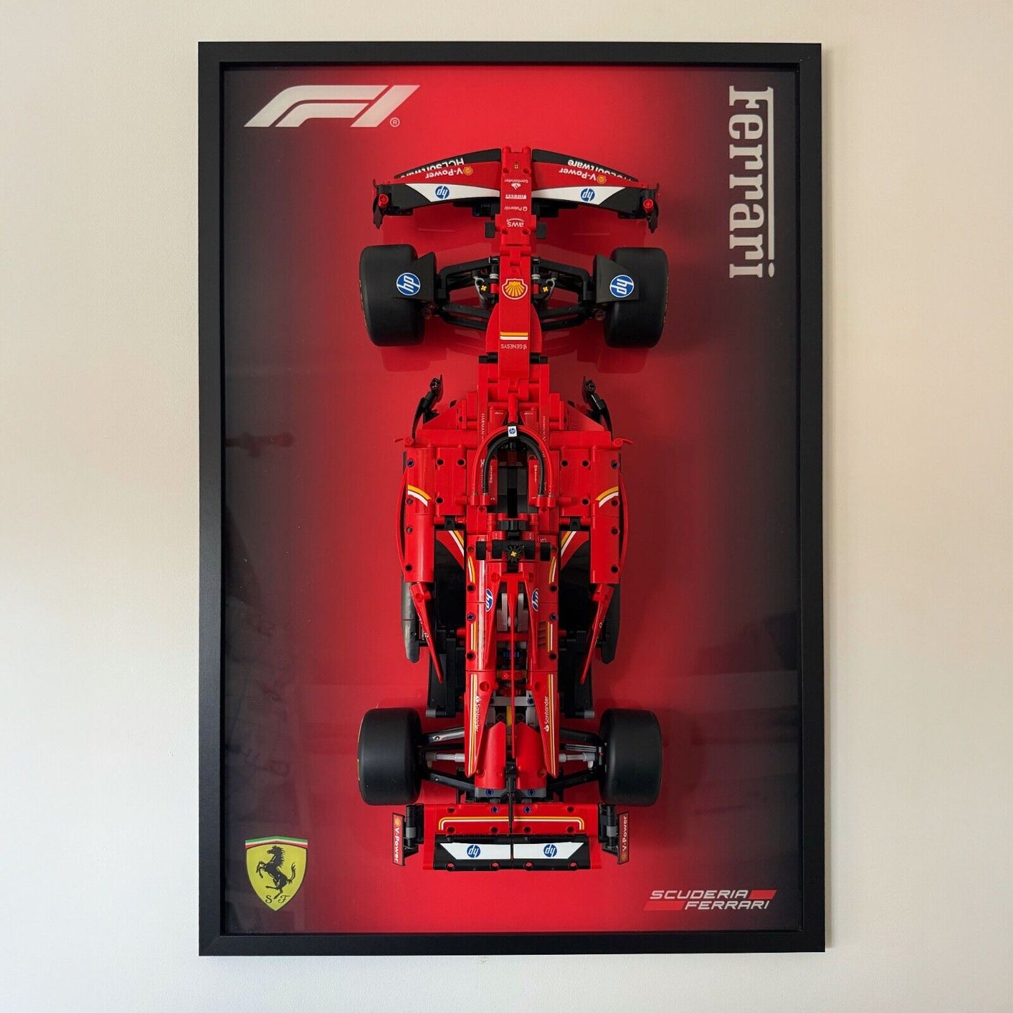 Premium Acrylic Wall Display PACK 2 IN 1 for LEGO® Red Bull + Ferrari SF-24 F1