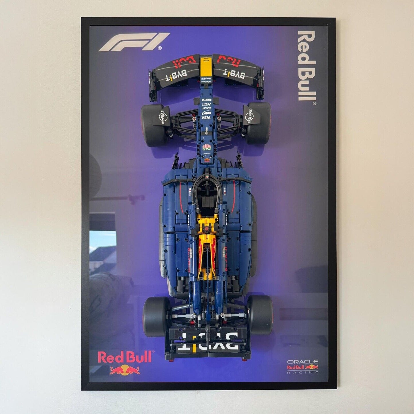 Premium Acrylic Wall Display PACK 2 IN 1 for LEGO® Red Bull + Ferrari SF-24 F1
