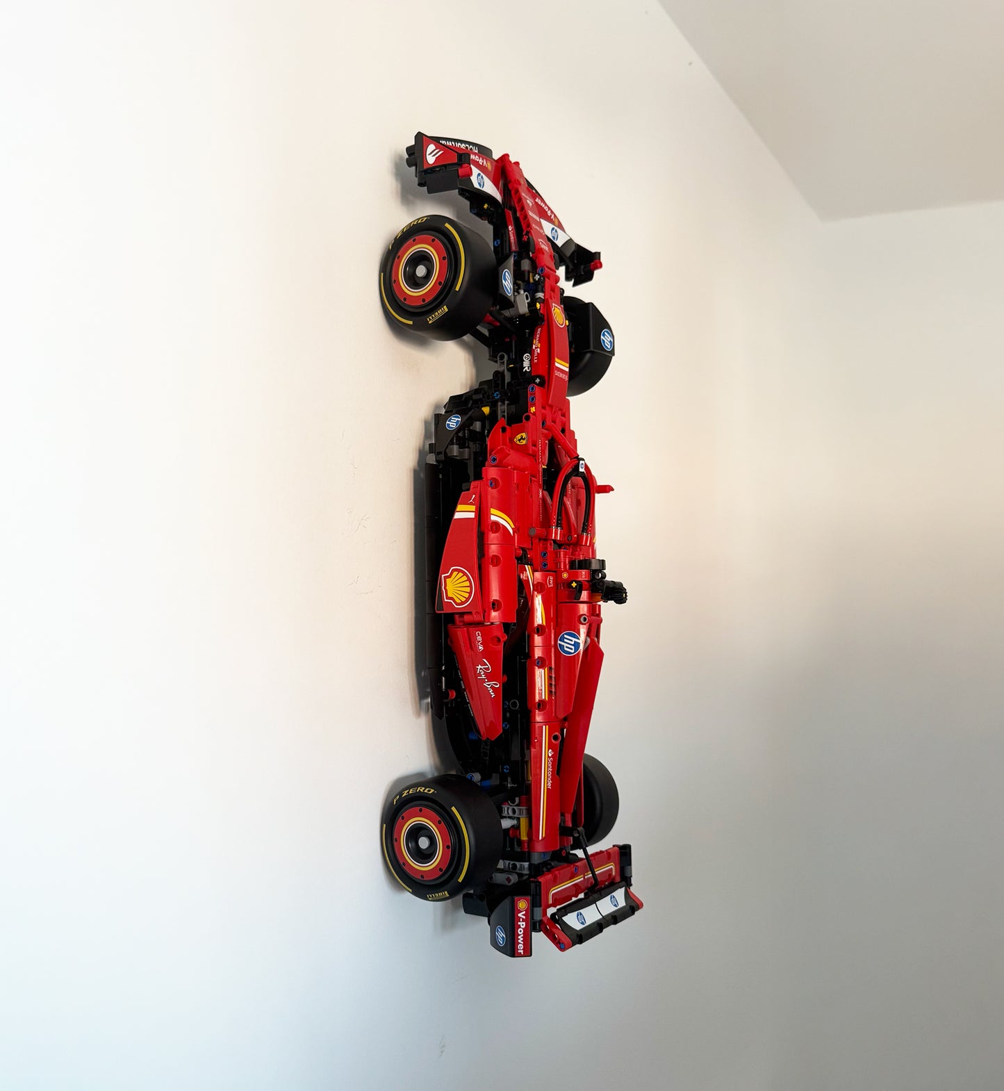 Vertical Wall Mount for LEGO® Technic Ferrari SF-24 F1 Car (42207) – Black